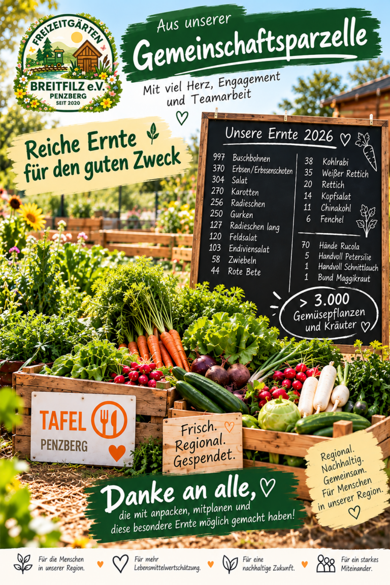 Gemeinschaftsernte für den guten Zweck
